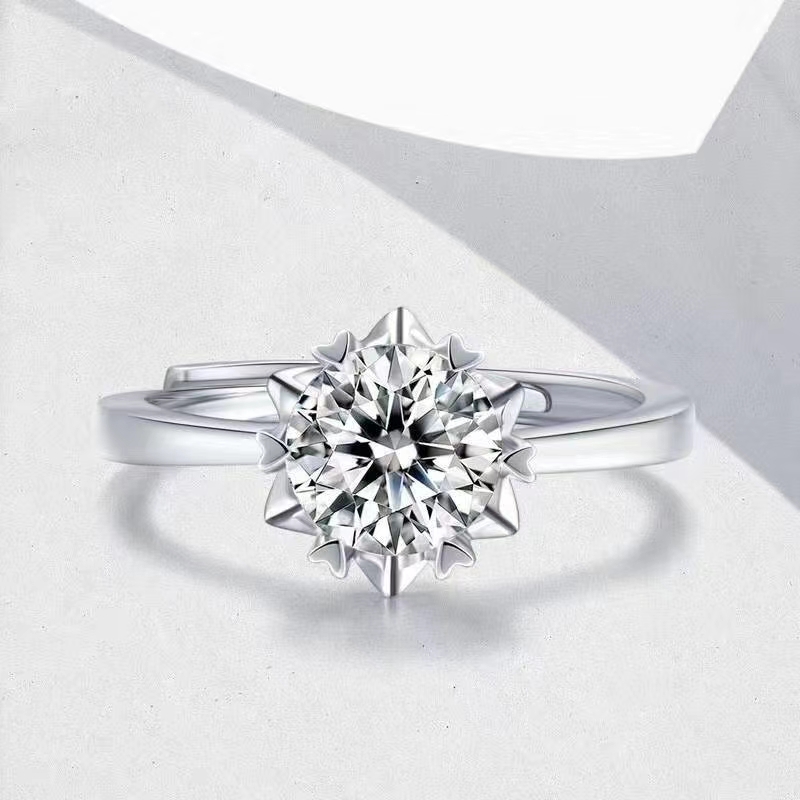 2020 Fashion All-around Diamond Ring Opening One Size Fits All